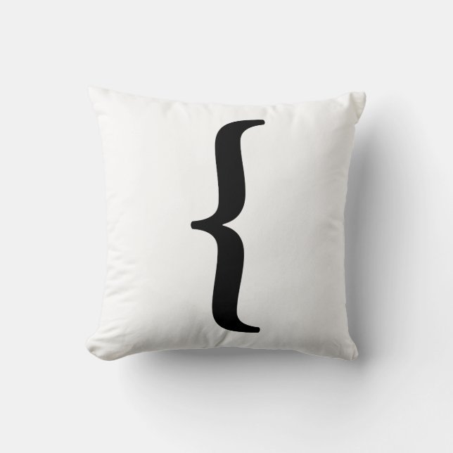 Almofada Nosetouch Press Left Bracket Travesseiro, Branco (Frente)