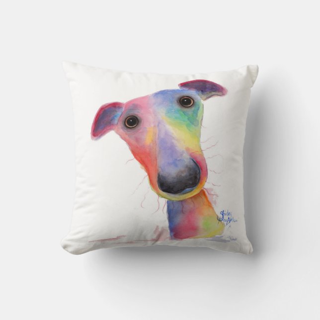 Almofada Nosey Dog 'Hank' Whippet / Greyhound Cushion (Frente)