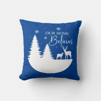 Almofada Nossa Casa Acredita Na Cena De Inverno