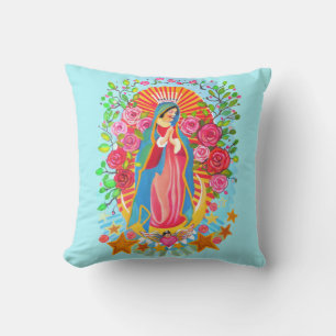 Almofada Nossa Senhora de Guadalupe Travesseiro decorativo