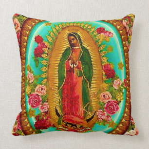 Almofada Nossa Senhora Guadalupe Santo Virgem Mexicana Mari