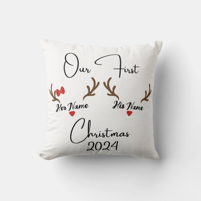 Almofada Nosso primeiro Natal (Frente)