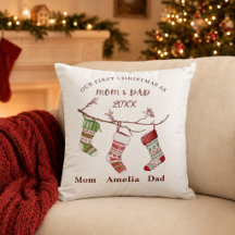Nosso Primeiro Natal como Mamãe e Papai Personaliz