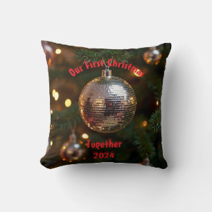Almofada Nosso Primeiro Natal Juntos Personalizável