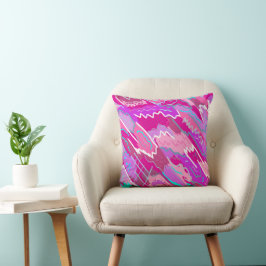 Almofada Nostalgia Pop Art em Magenta