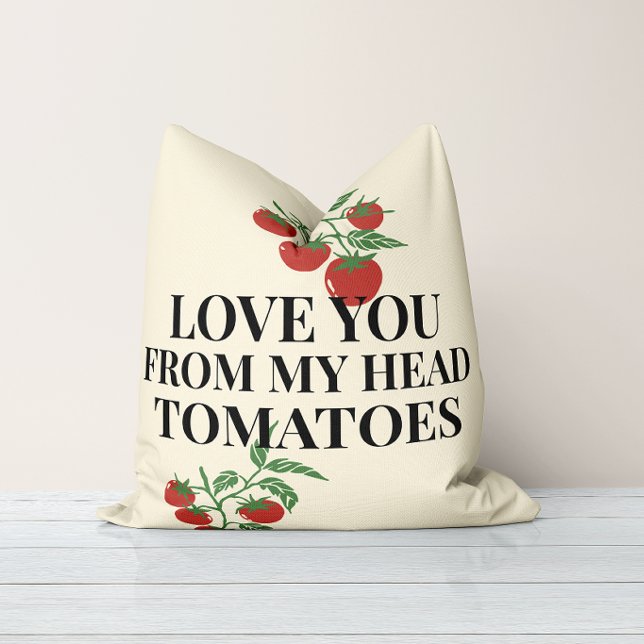 Almofada Nota de Amor de Tomate de Fazenda para Mesa Fresca (Criador carregado)