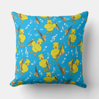 Almofada Notas de música Sax Pintinho Saxophones