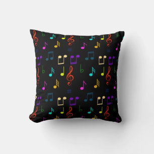 Almofada Notas Musicais Coloridas Música Nota Musical Arte