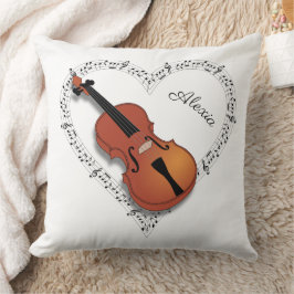 Almofada Notas Musicais de Violino