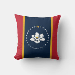Almofada Nova bandeira do Mississípi