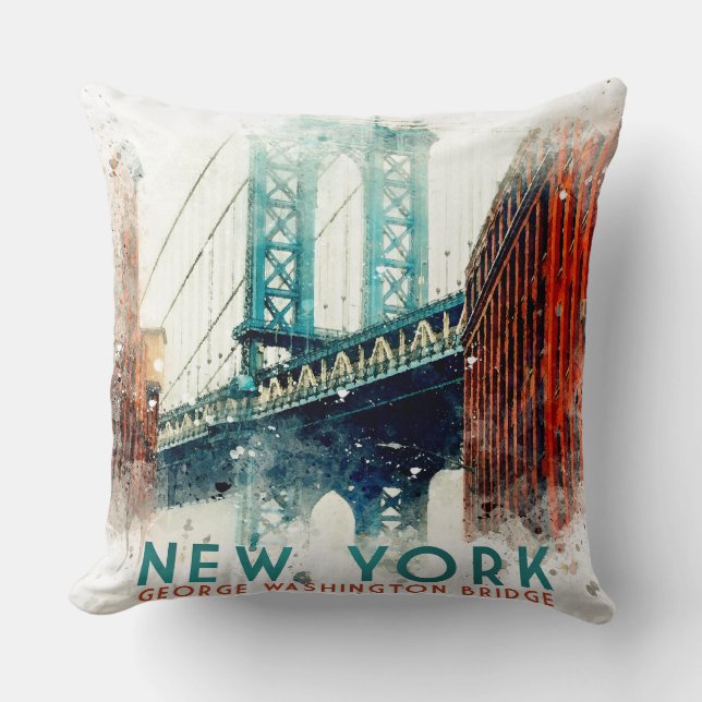 Almofada Nova York, Ponte George Washington, (Frente)