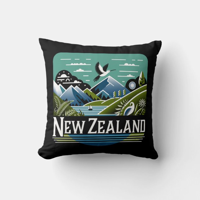 Almofada Nova Zelândia Pacífico Sul (Frente)