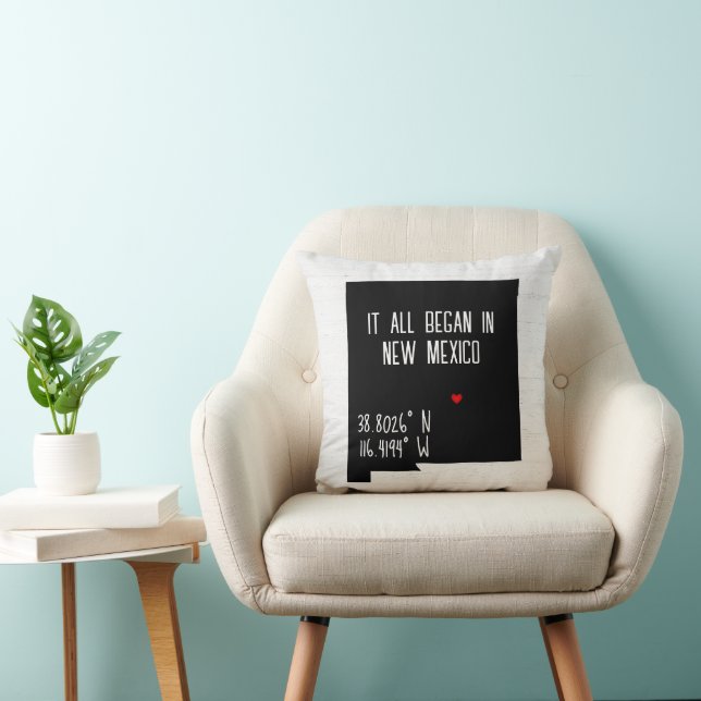 Almofada Novas coordenadas GPS do México (Cadeira)