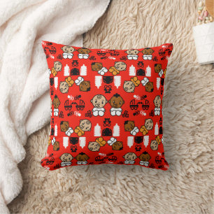 Almofada Novo presente de bebê laranja único