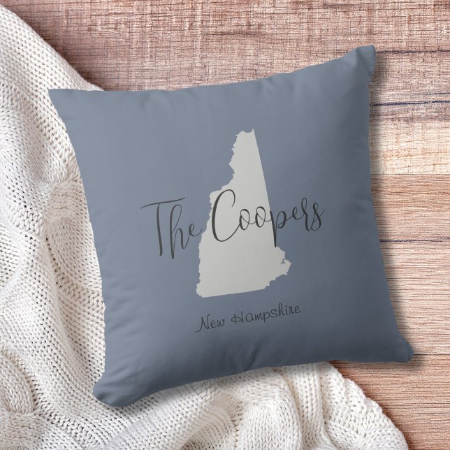 Almofada Novo Travesseiro decorativo de Contorno do Estado  (Show pride for your state and personalize it!  "love makes this house a home in <your state>")