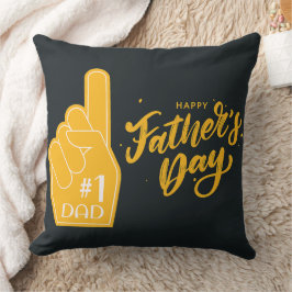 Almofada Number One Dad Foam Finger Typography