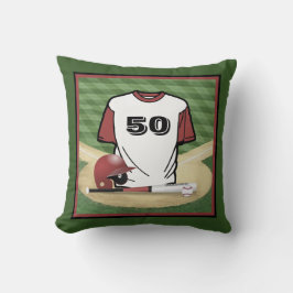 Almofada Número de Jersey Personalizado do Campo Baseball