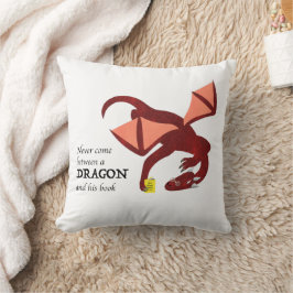 Almofada Nunca se intrometa entre um dragão e seu livro