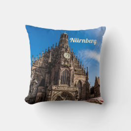 Almofada Nuremberg Hauptmarkt Nürnberg Bavaria Alemanha