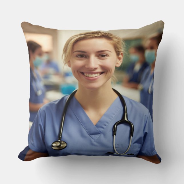 Almofada Nurse Photo Customize Personalize (Frente)