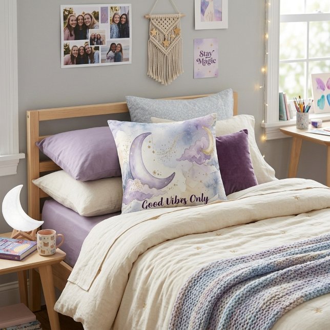 Almofada Nuvem de lavanda aquarela celestial (Criador carregado)