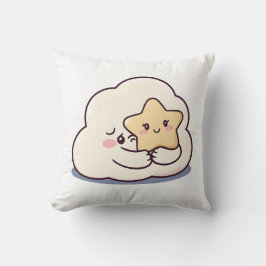 Almofada Nuvem Tímida Abrangendo uma Estrela - Charada do C