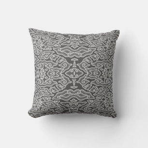 Almofada Nuvens de Cinzas indonésias Batik Motif Megaletun