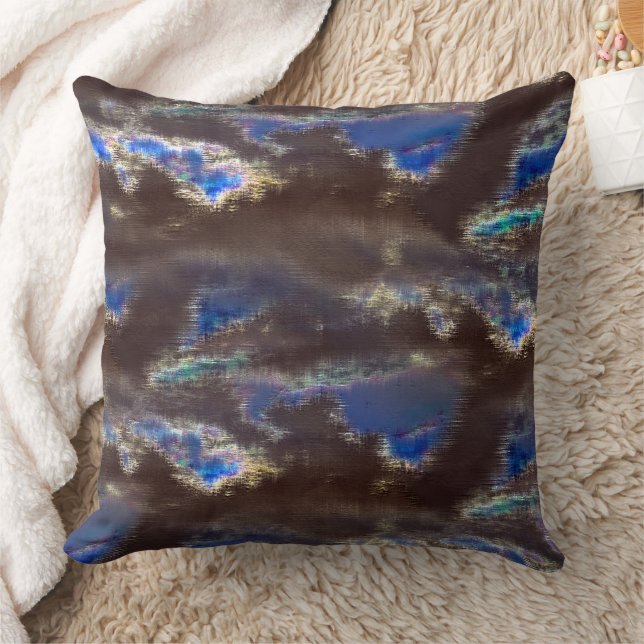 Almofada Nuvens escuras muito rústicas com deslocamento dif (Cobertor)