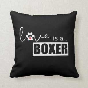 Almofada O amor elegante é um pugilista