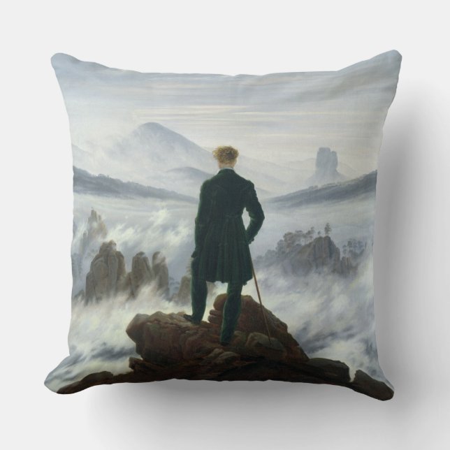 Almofada O andarilho acima do mar da névoa, 1818 (Frente)