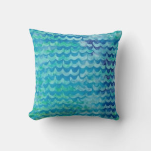 Almofada O Aqua acena o travesseiro decorativo