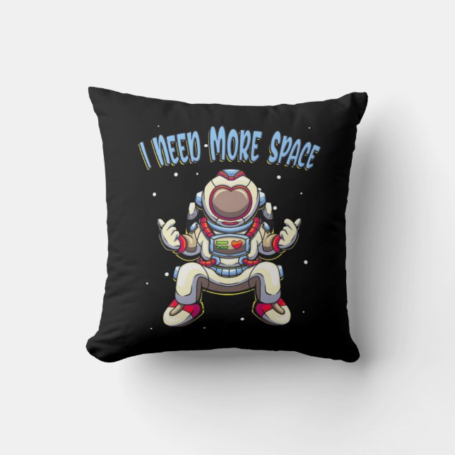Almofada O astronauta precisa de mais espaço (Frente)