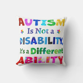 Almofada O AUTISM não é uma deficiência