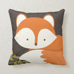 Almofada O bebê doce do Fox da floresta descansa