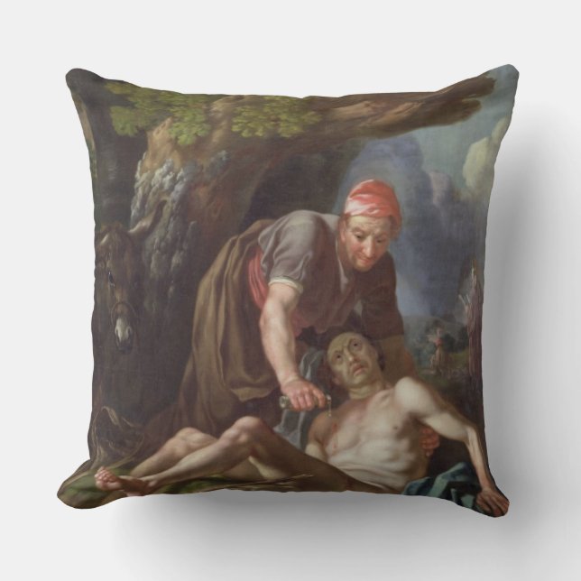 Almofada O bom samaritano, c.1751-52 (óleo em canvas) (Frente)