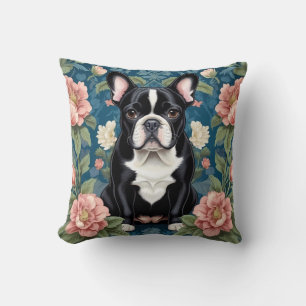 Almofada O Buldogue Francês William Morris Inspirou Floral