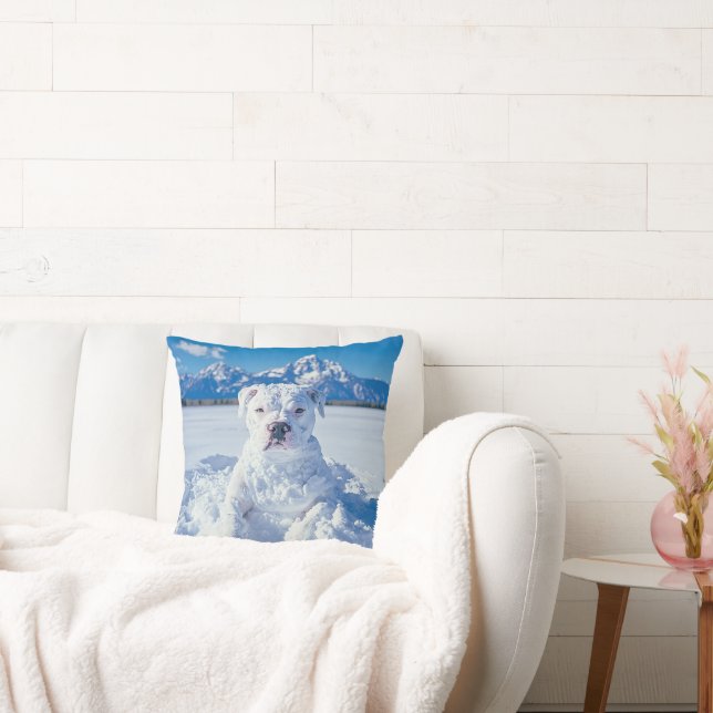 Almofada O Cachorro Pitbull de Natal (Sofá)