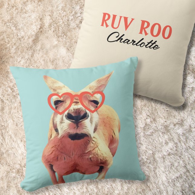 Almofada O Canguru Bonito Ama-Te As Meninas Quarto Jogam Cu (Criador carregado)