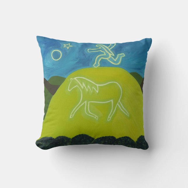 Almofada O cavalo branco em Somerset 2011 (Frente)
