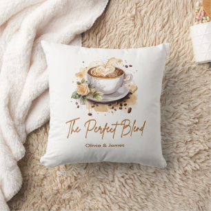 Almofada O Chá de Casal Temático de Café A Mistura Perfeita