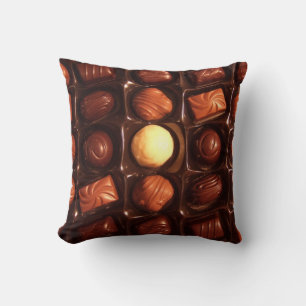 Almofada O chocolate deleita o travesseiro decorativo dos