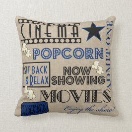 Almofada O cinema do cinema admite um bilhete