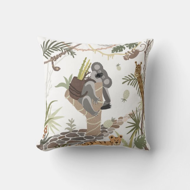 Almofada "O coala animal tropical" (Frente)
