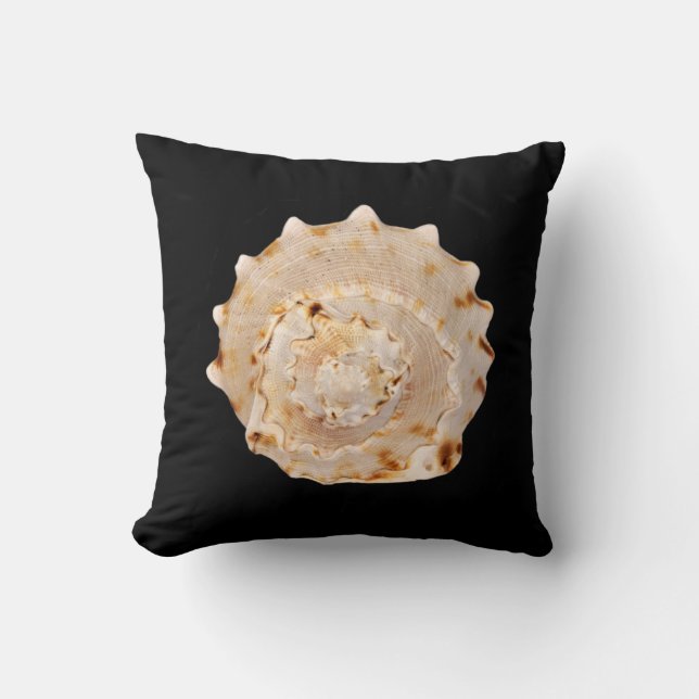 Almofada O Conch Shell joga o coxim (Frente)