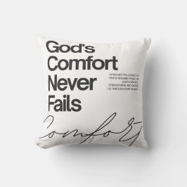 Almofada O conforto de Deus nunca falha