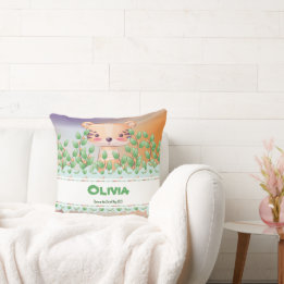 Almofada O Cubo de Tigre Adventurístico com texto editável