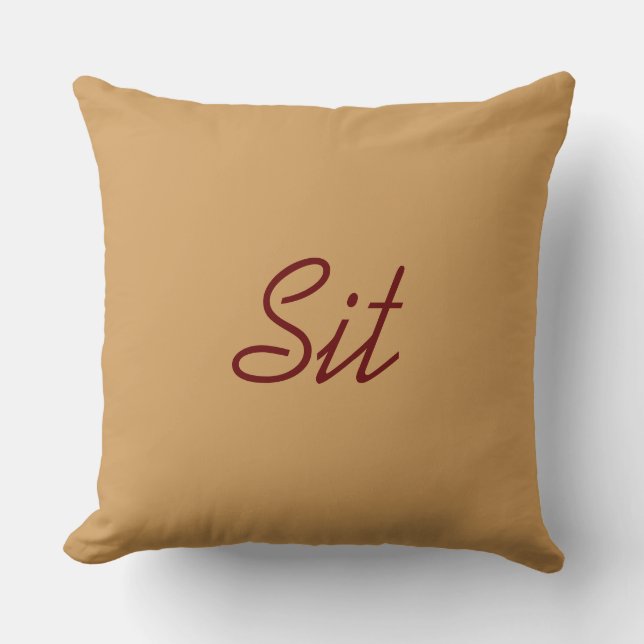 Almofada O descanso do comando do cão senta-se (Frente)