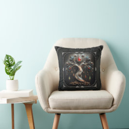 Almofada O desenho da Árvore da Vida em Art Déco.
