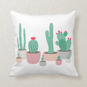 Almofada O deserto sonha cactos Potted