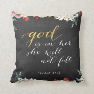 Almofada O deus está nela, salmo 46 5 - travesseiro